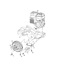 Mainframe, Right Side parts for Craftsman Rear-Tine Tiller 917290022 from AppliancePartsPros.com