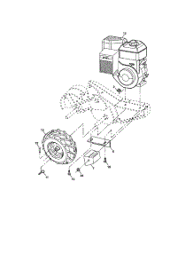 Mainframe, Right Side parts for Craftsman Rear-Tine Tiller 917290031 from AppliancePartsPros.com