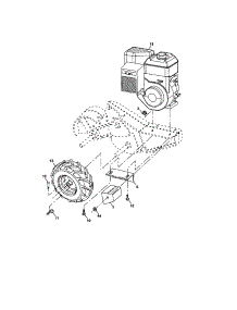 Mainframe, Right Side parts for Craftsman Rear-Tine Tiller 917290032 from AppliancePartsPros.com
