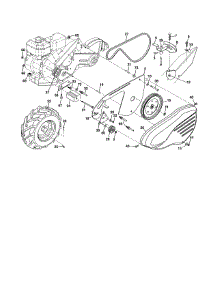 Mainframe, Left Side parts for Craftsman Rear-Tine Tiller 917290037 from AppliancePartsPros.com