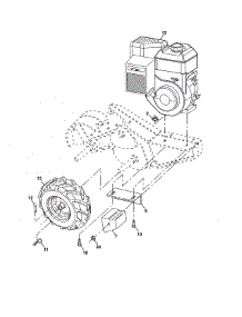 Mainframe, Right Side parts for Craftsman Rear-Tine Tiller 917290037 from AppliancePartsPros.com