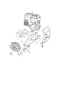 Mainframe, Right Side parts for Craftsman Rear-Tine Tiller 917290043 from AppliancePartsPros.com