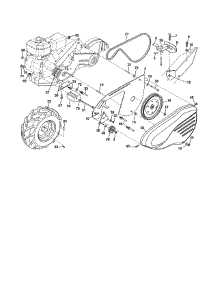 Mainframe, Left Side parts for Craftsman Rear-Tine Tiller 917290048 from AppliancePartsPros.com
