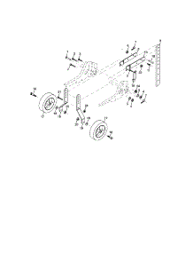 Wheels And Depth Stake Assembly parts for Craftsman Front-Tine Tiller 917291491 from AppliancePartsPros.com