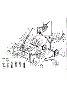 Transmission parts for Craftsman Front-Tine Tiller 917291580 from AppliancePartsPros.com