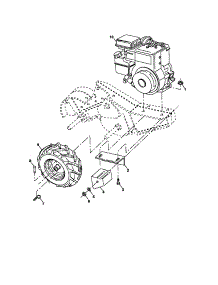 Mainframe, Right Side parts for Craftsman Rear-Tine Tiller 917292040 from AppliancePartsPros.com