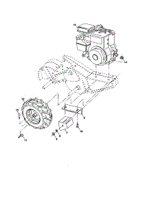 Mainframe, Right Side parts for Craftsman Rear-Tine Tiller 917292041 from AppliancePartsPros.com