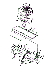 Transmission parts for Craftsman Front-Tine Tiller 917292300 from AppliancePartsPros.com