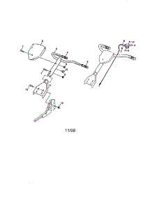 Handle Assembly parts for Craftsman Front-Tine Tiller 917292352 from AppliancePartsPros.com