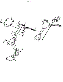 Handle Assembly parts for Craftsman Front-Tine Tiller 917292360 from AppliancePartsPros.com