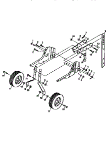 Wheel And Depth Stake Assembly parts for Craftsman Front-Tine Tiller 917292360 from AppliancePartsPros.com