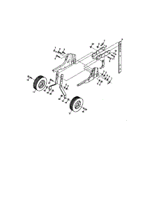 Wheel And Depth Stake Assembly parts for Craftsman Front-Tine Tiller 917292380 from AppliancePartsPros.com