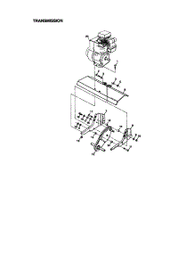 Transmission parts for Craftsman Front-Tine Tiller 917292381 from AppliancePartsPros.com