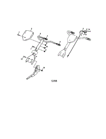 Handle Assembly parts for Craftsman Front-Tine Tiller 917292390 from AppliancePartsPros.com