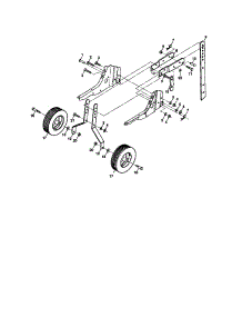 Wheel And Depth Stake Assembly parts for Craftsman Front-Tine Tiller 917292393 from AppliancePartsPros.com
