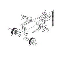 Wheel And Depth Stake Assembly parts for Craftsman Front-Tine Tiller 917292394 from AppliancePartsPros.com