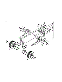Wheel And Depth Stake Assembly parts for Craftsman Front-Tine Tiller 917292460 from AppliancePartsPros.com