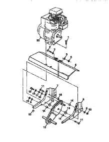 Transmission parts for Craftsman Front-Tine Tiller 917292460 from AppliancePartsPros.com
