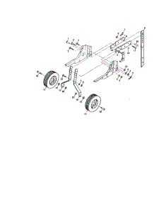 Wheel / Depth Stake Assembly parts for Craftsman Front-Tine Tiller 917292492 from AppliancePartsPros.com