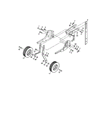 Wheel And Depth Stake Assembly parts for Craftsman Front-Tine Tiller 917292493 from AppliancePartsPros.com