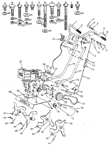 Replacement Parts parts for Craftsman Front-Tine Tiller 917292580 from AppliancePartsPros.com