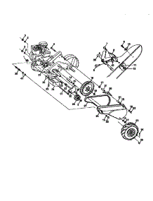 Mainframe, Left Side parts for Craftsman Rear-Tine Tiller 917293201 from AppliancePartsPros.com