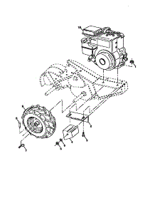 Mainframe, Right Side parts for Craftsman Rear-Tine Tiller 917293201 from AppliancePartsPros.com