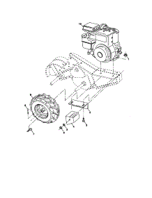 Mainframe, Right Side parts for Craftsman Rear-Tine Tiller 917293202 from AppliancePartsPros.com