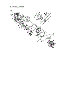 Mainframe, Left Side parts for Craftsman Rear-Tine Tiller 917293203 from AppliancePartsPros.com