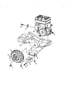 Mainframe, Right Side parts for Craftsman Rear-Tine Tiller 917293301 from AppliancePartsPros.com
