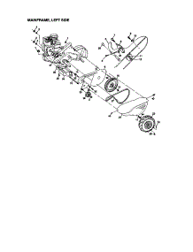 Mainframe, Left Side parts for Craftsman Rear-Tine Tiller 917293311 from AppliancePartsPros.com