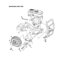 Mainframe, Right Side parts for Craftsman Rear-Tine Tiller 917293311 from AppliancePartsPros.com