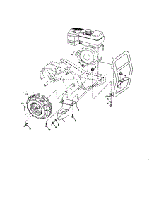 Mainframe, Right Side parts for Craftsman Rear-Tine Tiller 917293320 from AppliancePartsPros.com