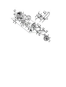 Mainframe, Left Side parts for Craftsman Rear-Tine Tiller 917293402 from AppliancePartsPros.com