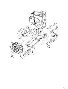 Mainframe, Right Side parts for Craftsman Rear-Tine Tiller 917293402 from AppliancePartsPros.com