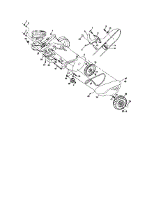 Mainframe, Left Side parts for Craftsman Rear-Tine Tiller 917293484 from AppliancePartsPros.com