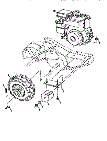 Mainframe, Right Side parts for Craftsman Rear-Tine Tiller 917293560 from AppliancePartsPros.com