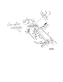 Handle parts for Craftsman Rear-Tine Tiller 917293570 from AppliancePartsPros.com