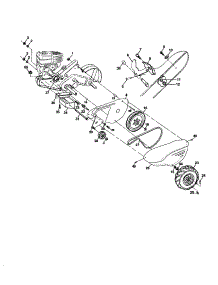 Main Frame, Left Side parts for Craftsman Rear-Tine Tiller 917293582 from AppliancePartsPros.com