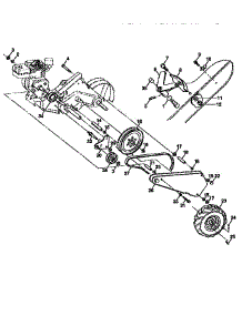 Mainframe, Left Side parts for Craftsman Rear-Tine Tiller 917293880 from AppliancePartsPros.com
