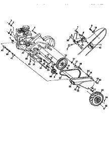 Mainframe, Left Side parts for Craftsman Rear-Tine Tiller 917293970 from AppliancePartsPros.com