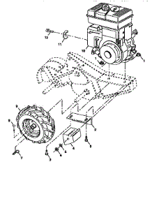 Mainframe, Right Side parts for Craftsman Rear-Tine Tiller 917293970 from AppliancePartsPros.com
