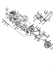 Mainframe, Left Side parts for Craftsman Rear-Tine Tiller 917293980 from AppliancePartsPros.com
