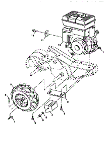 Mainframe, Right Side parts for Craftsman Rear-Tine Tiller 917293980 from AppliancePartsPros.com
