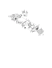 Mainframe, Left Side parts for Craftsman Rear-Tine Tiller 917294260 from AppliancePartsPros.com