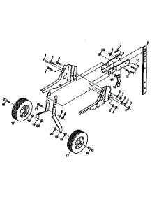 Wheel And Depth Stake Assembly parts for Craftsman Front-Tine Tiller 917295351 from AppliancePartsPros.com