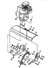 Transmission parts for Craftsman Front-Tine Tiller 917295351 from AppliancePartsPros.com