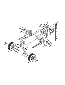 Wheel And Depth Stake Assembly parts for Craftsman Front-Tine Tiller 917295360 from AppliancePartsPros.com