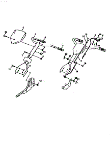 Handle Assembly parts for Craftsman Front-Tine Tiller 917295451 from AppliancePartsPros.com