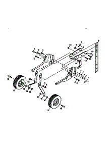 Wheel & Depth Stake Assy. parts for Craftsman Front-Tine Tiller 917295451 from AppliancePartsPros.com